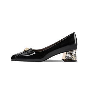 Nouvelles Chaussures Mary Jane 2026 pour <span class=keywords><strong>Femme</strong></span>, en Cuir Véritable, à Bout Carré, Talon Chaton, à Enfiler avec Bride, Formelles, Rehaussantes, Mode Printemps-Été - Product Image 1