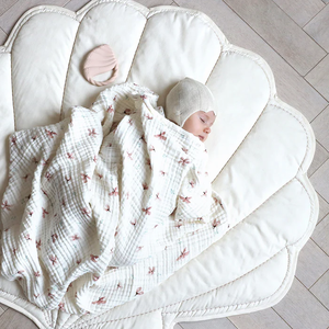Bébé doux mousseline coton matelassé tissu rembourré coquille pépinière bébé été dormir cool <span class=keywords><strong>tapis</strong></span> bébé couche changer <span class=keywords><strong>tapis</strong></span> - Product Image 6