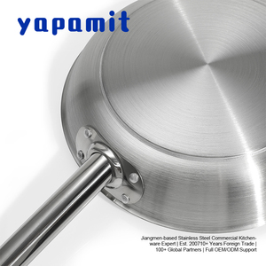 Sartén de Acero Inoxidable de 32 cm al por Mayor, Distribución Uniforme del Calor y Compatible con Estufas de Inducción/Gas para Compradores de Catering de Hoteles - Product Image 5
