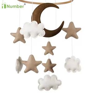 सरल अद्वितीय स्टार क्लाउड मून ने बेबी क्रिब मोबाइल के लिए बेबी क्रिब मोबाइल को महसूस किया - Product Image 6