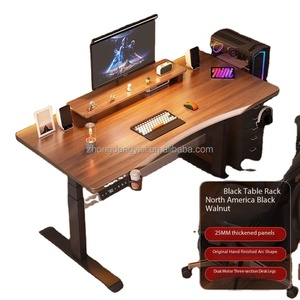 Motorized Double Motor Three-section Leg Electric Height Adjustable Standing Desk for Ergonomic Smart Office Computer Table - Product Image 1