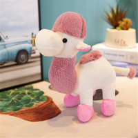 Porte-clés mignon en peluche super douce en forme de chameau, mini jouet en peluche, pendentif de sac anti-stress pour cadeaux d'enfants