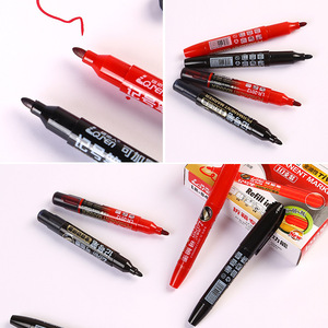 ปากกามาร์กเกอร์แบบน้ำมัน Moxuan หัวเดียว สำหรับงานสำนักงาน โลจิสติกส์ เขียนบนกระดาษกันน้ำได้ - Product Image 1