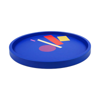 Plateau de service artisanal écologique laqué, design décoratif pour la cuisine, accessoires pour la maison, usage résidentiel, compatible lave-vaisselle