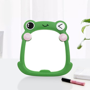 Miroir de courtoisie simple, haute définition, simple face, populaire en ligne, portable, adapté aux dortoirs étudiants, motif grenouille de dessin animé - Product Image 4