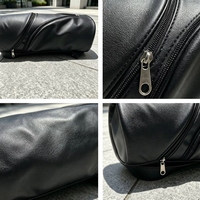 Sac de voyage classique en cuir PU noir pour chicha - Étui de transport grande capacité avec bandoulière