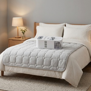 Luxury 600TC Bamboo Cotton Dual Zone Temperature Control Smart <b>Bed</b> Mat with Quiet Cooling and Gentle Warming System - Product Image 4