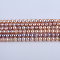 10-11mm Edison perle d'eau douce ronde couleur mélangée perles naturelles perles brins pour la fabrication de bijoux