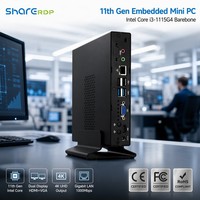 Sharerdp Wholesale Comput Intel Core I3 11th Gen 1115G4 Embedded Barebone System Personal Desktop Computer Minipc Box Mini PC