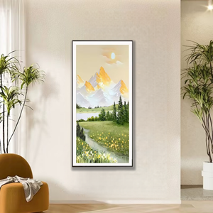 <span class=keywords><strong>Ambilight</strong></span> Art Deco esmalte Naturaleza muerta amanecer mapa para sala de estar decoración del hogar - Product Image 4