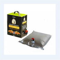 Sac de vin OEM en aluminium, sacoche hermétique hermétique avec robinet en aluminium, sac d'emballage papillon de 20 litres, livraison gratuite
