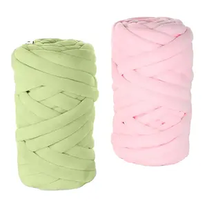 1000G Chunky Core Yarn Thick Soft Big Hand Knitting Giant Tubular Yarn for Arm Knitting DIY Blankets Rugs Pillow