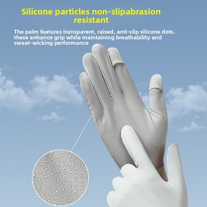 Gants OEM/ODM pour femmes, respirants, antidérapants, protection <span class=keywords><strong>UV</strong></span>, en soie glacée, pour l'été - Product Image 3