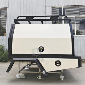 Custom esterno in alluminio doppia cabina Ute gabbia a baldacchino con cassetti - Product Image 5