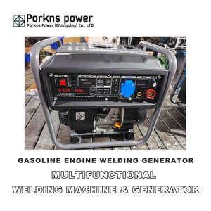 Pokns Power 5kw 7kva 8kva 가솔린 디젤 엔진 구동 용접기 발전기 반전 발전기가있는 휴대용 용접기 - Product Image 6