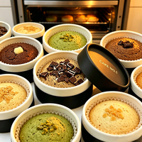 Boîte à gâteau ronde de luxe couleur macaron, tube en papier rigide, emballage de boulangerie pour petit gâteau au fromage, dessert, cadeau, logo personnalisé