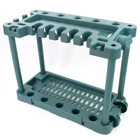 Organisateur d'outils de jardinage intérieur et extérieur avec 40 fentes Porte-outil de garage en matériau PP pour le rangement du râteau à balai pour les ateliers à domicile