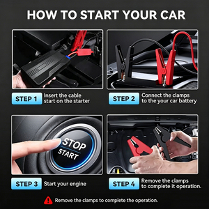 Démarreur de Voiture Portable 12V - Démarreur d'Urgence et Batterie Externe 6000mAh à Haute Puissance 500A (-20°C~60°C) - Product Image 4