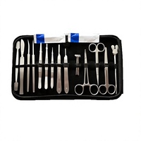 Kit d'instruments chirurgicaux manuels pour étudiants en acier inoxydable CE