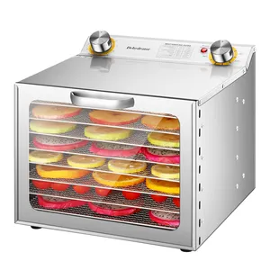 Máquina de frutas secas de 8 capas para el hogar de alta calidad, deshidratador de alimentos automático comercial