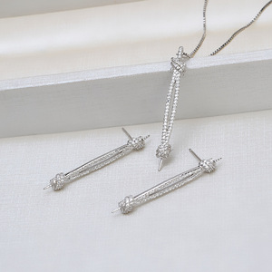 S925 Silver Pendant Earrings <b>Set</b> for Women DIY Jewelry with Pearl Hollow <b>Beads</b> and Caps Accessories 1257 - Product Image 1