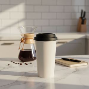 Tasse à café en fibre de bambou écologique 20 oz réutilisable, compatible micro-ondes, qualité alimentaire, durable, mug de voyage écologique pour la maison et le bureau - Product Image 1