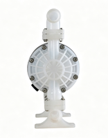 Pompe à diaphragme pneumatique en plastique technique QBY 40, pompe à diaphragme PP, pompe QBK résistante aux acides et aux alcalis, pompe à air comprimé