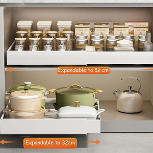 OWNSWING Organisateur d'armoire extensible avec Nano Film pour rangement de cuisine <span class=keywords><strong>sous</strong></span> l'évier <span class=keywords><strong>Étagère</strong></span> d'organisation de <span class=keywords><strong>tiroir</strong></span> à usage intensif - Product Image 5