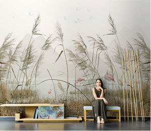Nordische moderne Wald tapete Wohnzimmer Schlafzimmer Hintergrund benutzer definierte Wandbild - Product Image 6