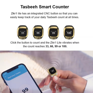 Zikr1 musulman Smart Ring étanche multifonctionnel numérique métal Mini taille anneau <span class=keywords><strong>de</strong></span> prière pour hommes - Product Image 5