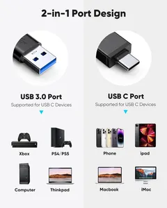 뜨거운 판매 멀티 포트 4 in 1 OTG 타입-C USB 3.0 TF SD CF MS 라이터 메모리 카드 리더 어댑터 노트북 PC 모바일