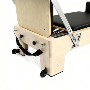Nuevo Reformer de Pilates de Alta Calidad en Madera de Arce Blanco Americano para Uso Comercial y Doméstico, con Alta Capacidad de Carga, Tabla de Salto y Caja Cuadrada - Product Image 5
