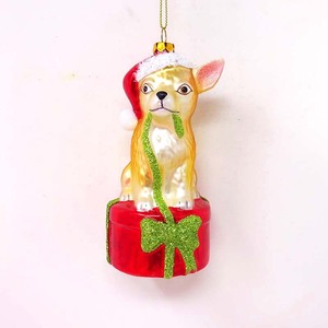 Boules de gros chinoises noël vintage mignon chat jaune pendentif tenant du <span class=keywords><strong>poisson</strong></span> - Product Image 5