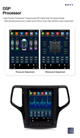 Autoradio Android 14 10,4 pouces, GPS, lecteur multimédia, stéréo pour Jeep Grand Cherokee WK2 2014-2019, écran style Tesla, CarPlay