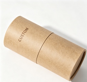 Custom Cylindrical Biodegradable Cardboard Packaging Tube with UV Coating for Tea, Loose Powder, Mascara,Essential Oil Container - Product Image 5