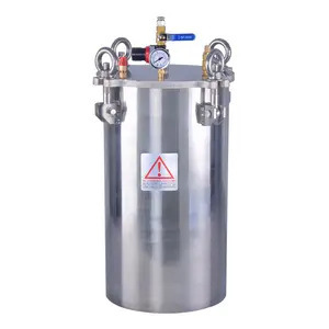 25L 304 stainless steel pressure vessel Glue Pressure Barrel vertical type stainless steel pressure tank for