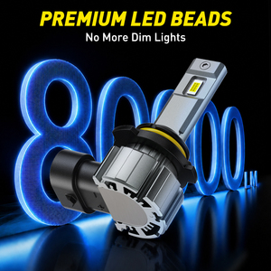 หลอดไฟตัดหมอก LED AUXITO 9006 HB4 12000LM 6500K สีขาว สำหรับรถ SUV แบบเสียบใช้งานได้ทันที ขนาด OEM กันน้ำ IP68 ใช้ได้กับ 9040 9055 สำหรับรถยนต์ - Product Image 5