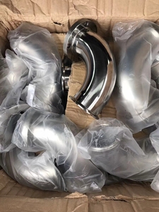 TKFM 90度生理用バット溶接クランプ肘TriクランプSS304ステンレス鋼肘SMS 6 "Sch10 - Product Image 4