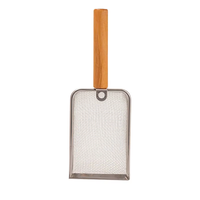 Litière pour chat en acier inoxydable et plastique, personnalisable, pratique, écologique, facile à nettoyer, avec poignée ergonomique longue et profonde pour tamisage, vente en gros