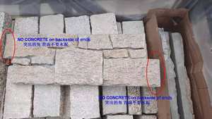 Briques de <span class=keywords><strong>parement</strong></span> en <span class=keywords><strong>pierre</strong></span> culturelle de ciment naturel de style moderne de taille personnalisée ardoise beige érosion antiacide pour hôtel extérieur fendu - Product Image 6