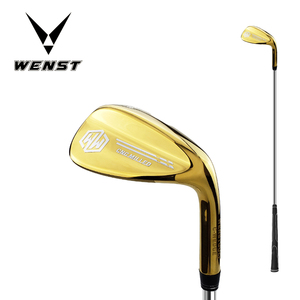 Ensemble de clubs de golf en acier inoxydable 431 plaqué or PVD, nouveau design, face fraisée CNC, pour <span class=keywords><strong>gaucher</strong></span>, personnalisable, loft et lie - Product Image 1