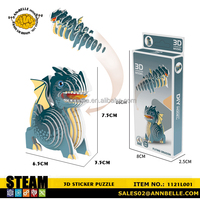 Puzzle 3D Dragon, modèle de dragon, puzzle 3D licorne, modèle de licorne, puzzle autocollant 3D, dinosaures, animaux marins, navire, motifs de Noël