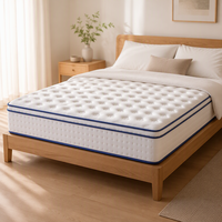 Matelas à ressorts ensachés silencieux, tissu tricoté respirant, personnalisation ODM par l'usine de matelas