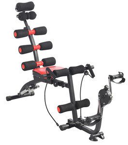 Paquete de seis ajustables <span class=keywords><strong>Abdomen</strong></span> Máquina de fitness unisex Pedal duradero Equipo de gimnasio Cuidado multifuncional <span class=keywords><strong>Banco</strong></span> de ejercicios y estante - Product Image 6