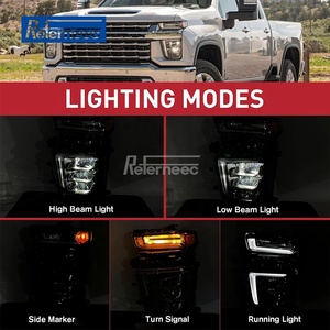 Ensemble de phares à LED compatibles pour <span class=keywords><strong>Chevrolet</strong></span> Silverado 2500/3500HD 2020-2023 Côté conducteur gauche 84738618 GM2502505 - Product Image 4