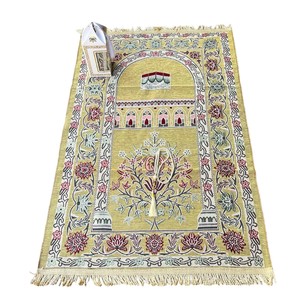 Perles de prière islamiques avec tapis de prière pliable portable, coffret cadeau créatif musulman, ensemble de tapis de prière en trois parties pour le Ramadan - Product Image 5