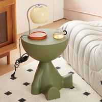 Vente chaude Élégant Minimaliste Table D'appoint Mobile Petit Rack Creative Canapé En Plastique Table Basse