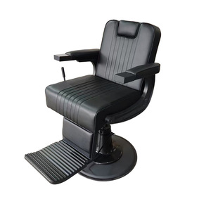 NEW <b>Retro</b> Professional Heavy-duty All-black Barber <b>Chair</b> Luxury Barber Shop Styling <b>Chair</b> Hair Salon Wholesale Price - Product Image 4