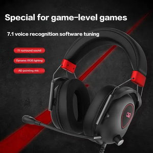 Casque de jeu à réduction de bruit AAC amélioré avec microphone filaire 7.1 Surround Sound pour DJ et audiophiles - Product Image 3