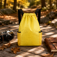 Sac à dos pliable personnalisé imperméable avec cordon de serrage, sac de sport à cordon pour activités de plein air, sacs à dos décontractés à cordon